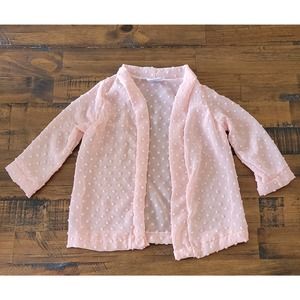 Sovanise Toddler Size 18/24 Pink Sheer Cardigan